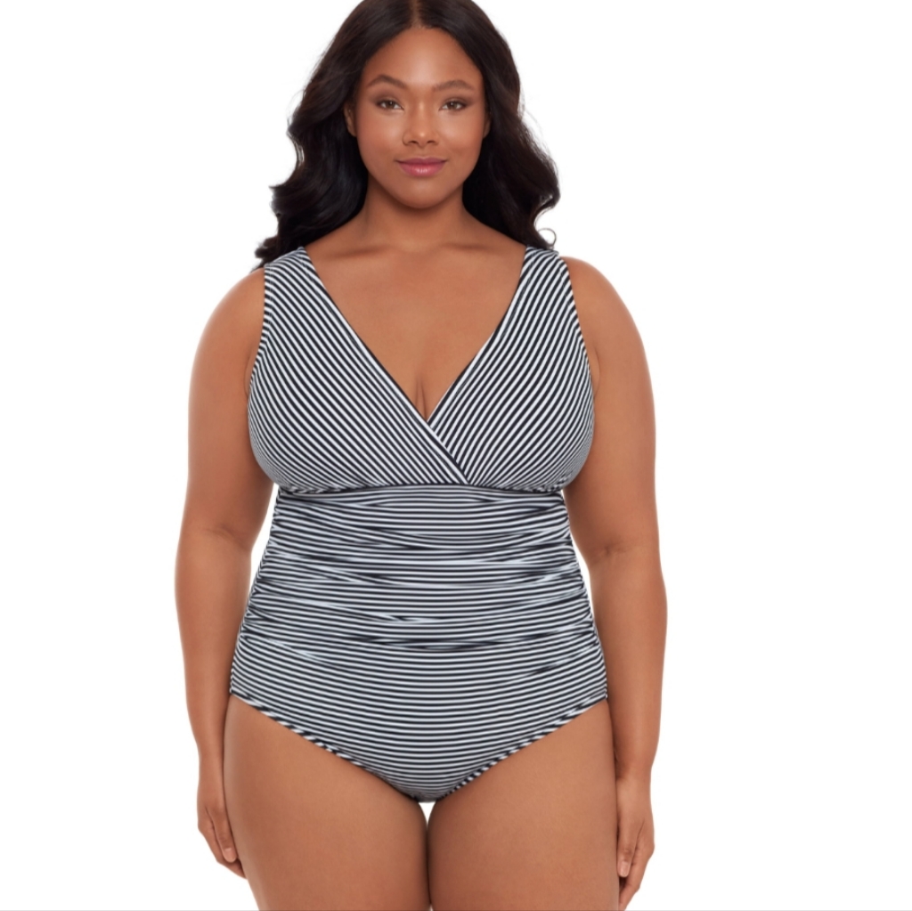 Embrace Your Curves By Miracle Brand Womens Plus Vanessa Swimsuit